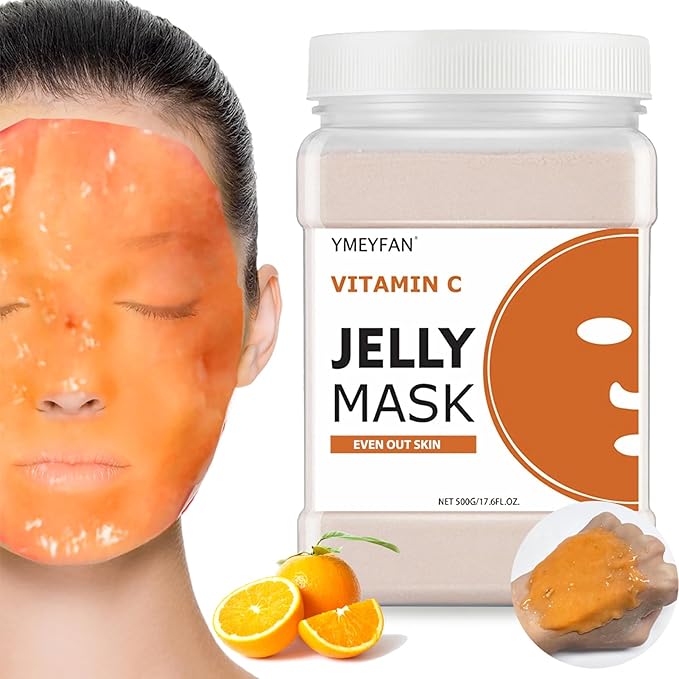 Jelly Mask for Facials Professional - Vitamin C Jelly Mask Powder, Even Face Skin Care for Facial Vajacial Peel Off Mask, Esthetician Supplies, Natural Ingredients Unscent
