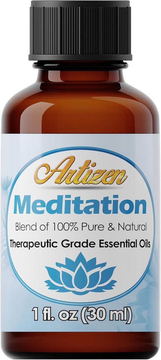 Artizen Meditation Blend Essential Oil (100% Pure & Natural - Undiluted) Therapeutic Grade - Huge 1oz Bottle - Perfect for Aromatherapy, Relaxation, Skin Therapy & More - Aromatherapy Oil