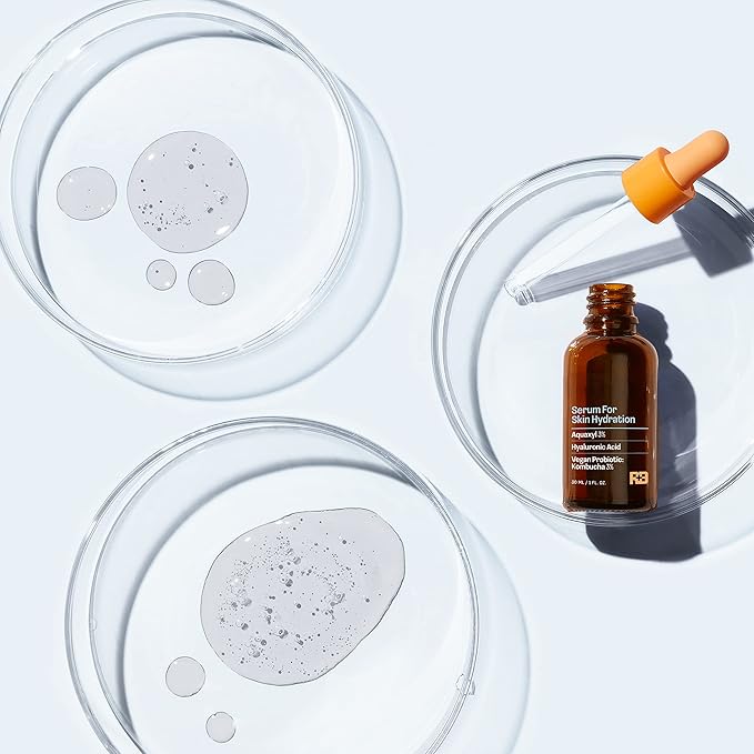 Skin Serum for Skin Hydration with Aquaxyl, Hyaluronic Acid and Kombucha 1 oz. - Skin Serum Hydrating Treatment, Serum for Face Hydrating