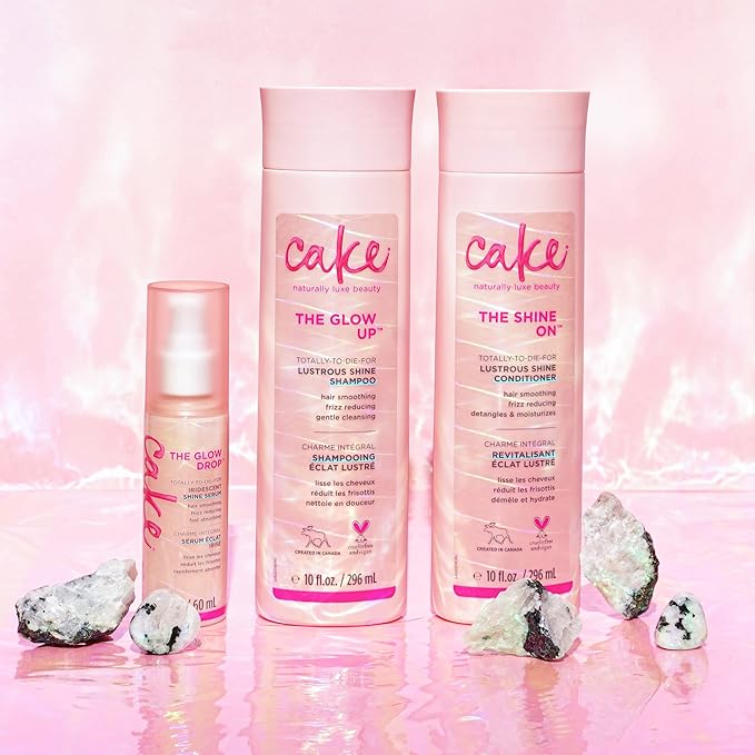 Cake Beauty The Glow Drop Iridescent Shine Serum, Vegan and Sulfate-Free, 2 oz