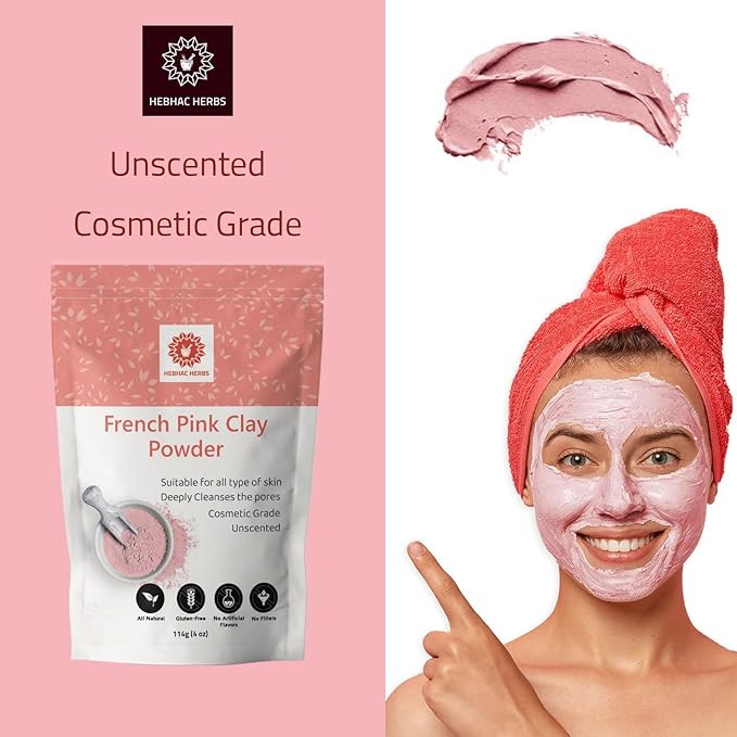 French Pink Clay Powder 114 g w/Serbian Blue Clay Powder 114 g w/Brazilian Purple Clay Powder 114 g