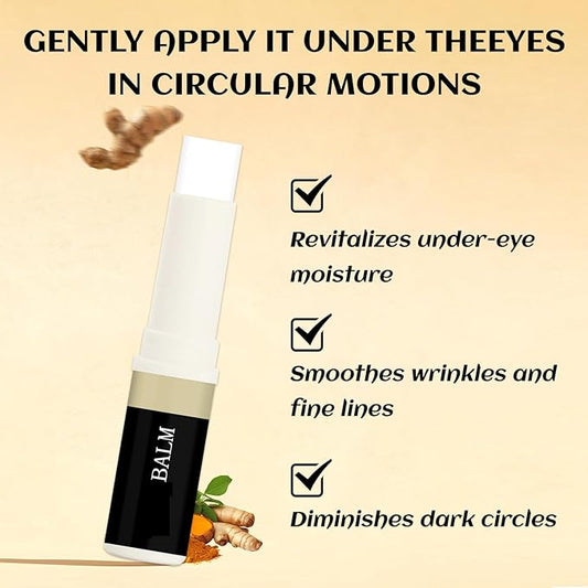 2PCS Eye Balm For Under Eye Bags, Turmeric Eye Bag Cream For Dark Circles, Dark Circles Under Eye Treatment, Eye Balm For Under Eye Bags, Deeply Moisturizes, Fade Fine Lines, Anti Wrinkle 2PCS