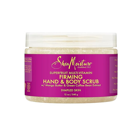 SheaMoisture Hand & Body Exfoliator SuperFruit Complex Exfoliating Scrub for Dry Skin with Shea Butter 12 oz