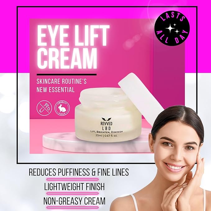 LBD Eye Cream: Lift Brighten Diminish, Reduces Dark Circles, Hydrates