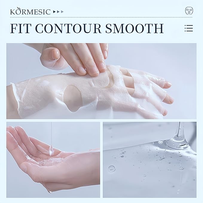 Facial mask Moisturizing face Mask - 10 Sheets, Deep Hydration, Improves Dry Skin, Sheet Mask, skincare for All Skin Types