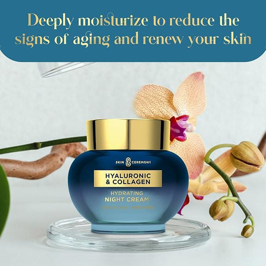 Hyaluronic Acid & Collagen Face Moisturizer - Long-Lasting Hydration, Skin Firming, Anti-Aging - Dermatologist Tested, Cruelty-Free Korean Skin Care for All Skin Types - 1.69 Fl. Oz