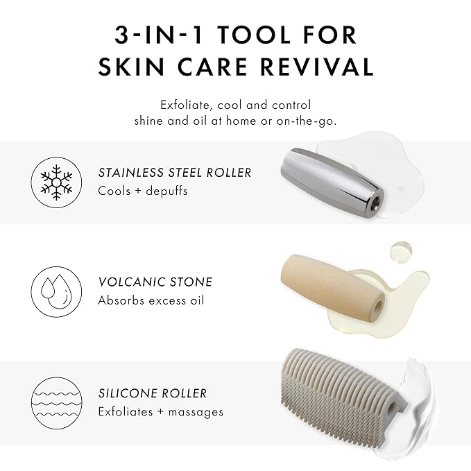 Tweezerman 3-in-1 Facial Roller Set