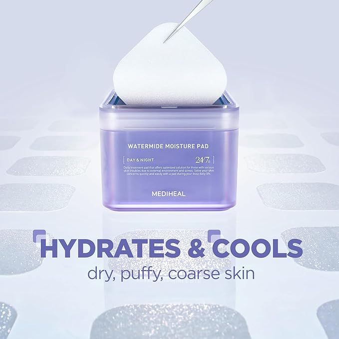 Mediheal Retinol Collagen Under Eye Patches & Watermide Moisture Pad for Deep Moisturization