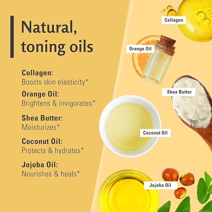 Exfoliating Turmeric Scrub and Skin Exfoliator with Collagen and Coconut Oil, Gently Exfoliates Face, Body, Hands, and Feet, Moisturizing Skincare by M3 Naturals