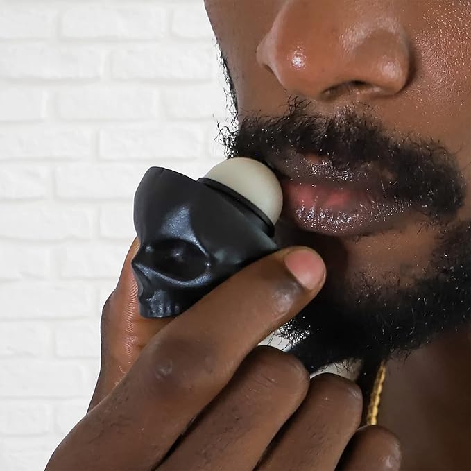 Rebels Refinery 3-Piece Skull-Shaped Lip Balm Bundle - Black - Mint, Vanilla & Passion Fruit