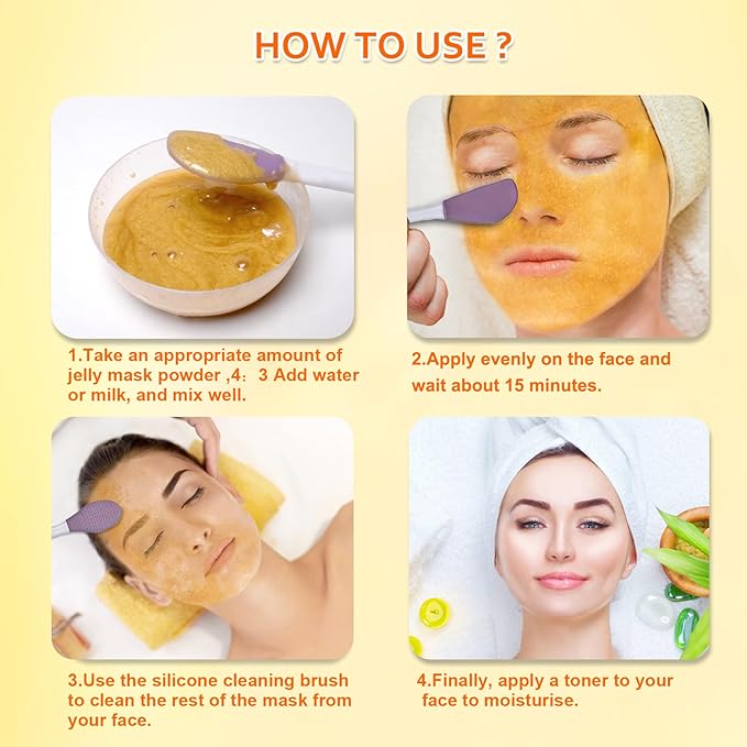 24k Gold Jelly Mask Powder for Facials Care Vampire Jelly Mask for Facials Professional