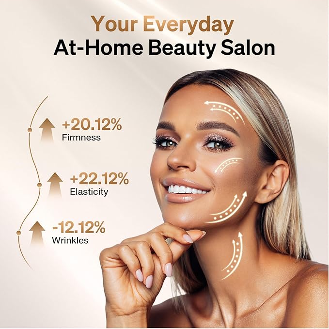 Facial Massager Red-Light-Therapy-for-Face, LED Light Therapy Device, Face Tool for Skin Care