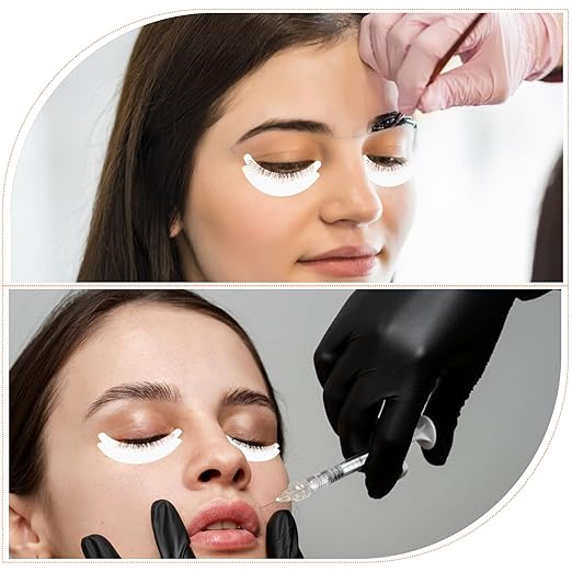 100 PCS Under Eye Pads for Lash Extensions, Foam Eye Pads Lash Extensions Sticky Lash Pads Lint Free Lash Lift Pads Eyelash Pads Professional Eye Makeup Pads for Eyelash Extensions Beauty Supplies