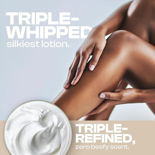 Whipped Beef Tallow for Skin - 100% Pure, Grass Fed Tallow Moisturizer for Face and Body - Organic Honey Beef Balm for Sensitive Skin - Quick Absorbing Hydration (Sweet Citrus)