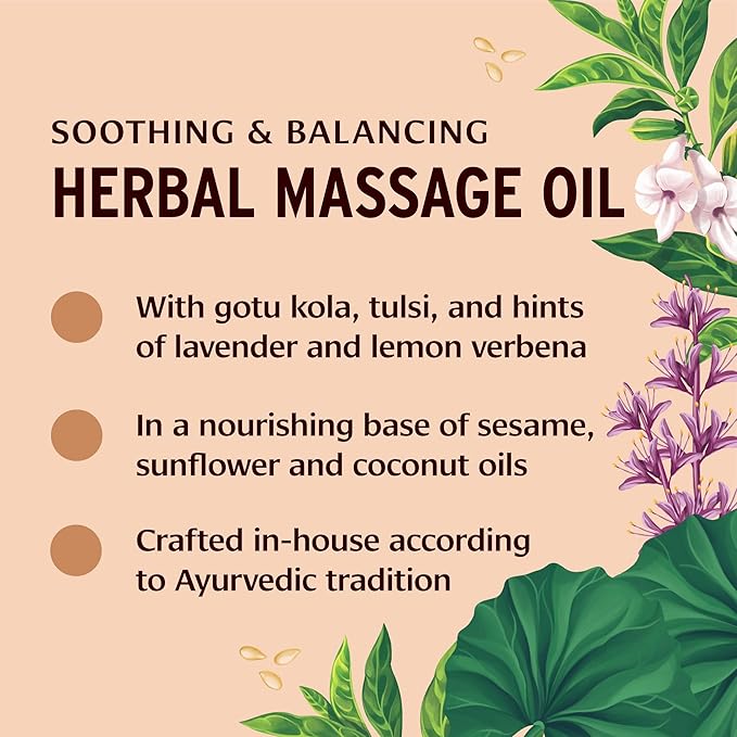 Banyan Botanicals Daily Massage Oil – Organic Ayurvedic Massage Oil – Balancing and Grounding Massage Oil with Organic Ashwagandha and Organic Shatavari – 24 oz – Non GMO Sustainably Sourced