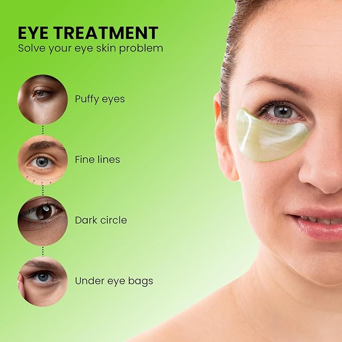 ABC Under Eye Mask for Puffy Eyes and Dark Circles - Hydrating Eye Mask Skincare, Eye Gel Pads for Eye, Reduce Wrinkles and Fine Lines (30 Pairs)