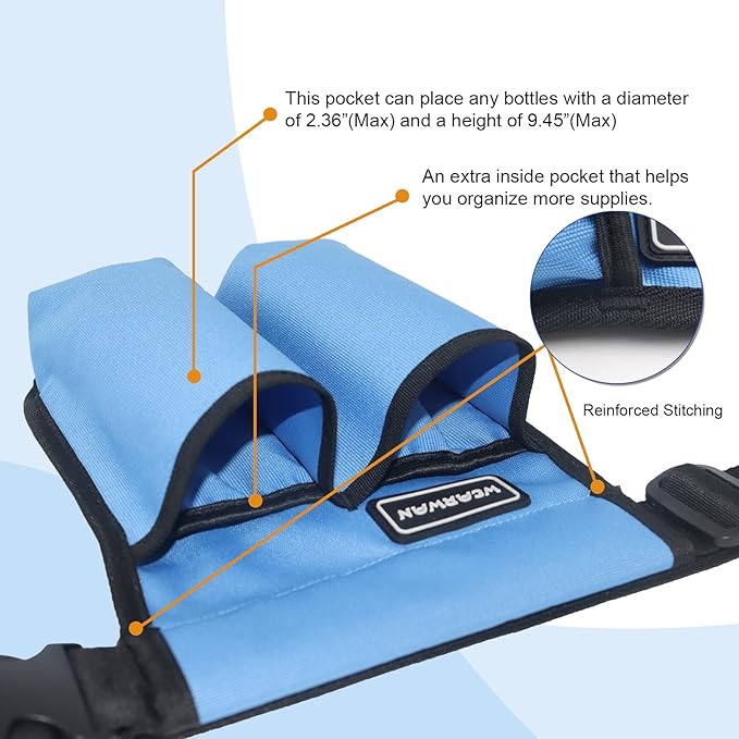 Massage Oil Holster, Adjustable and Durable Massage Holster, Bag only, Bottle not Included