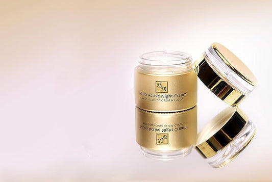 H&B Multi-Active Night Cream Anti-Aging Face Moisturizer for Women Hyaluronic Acid Caviar Extract