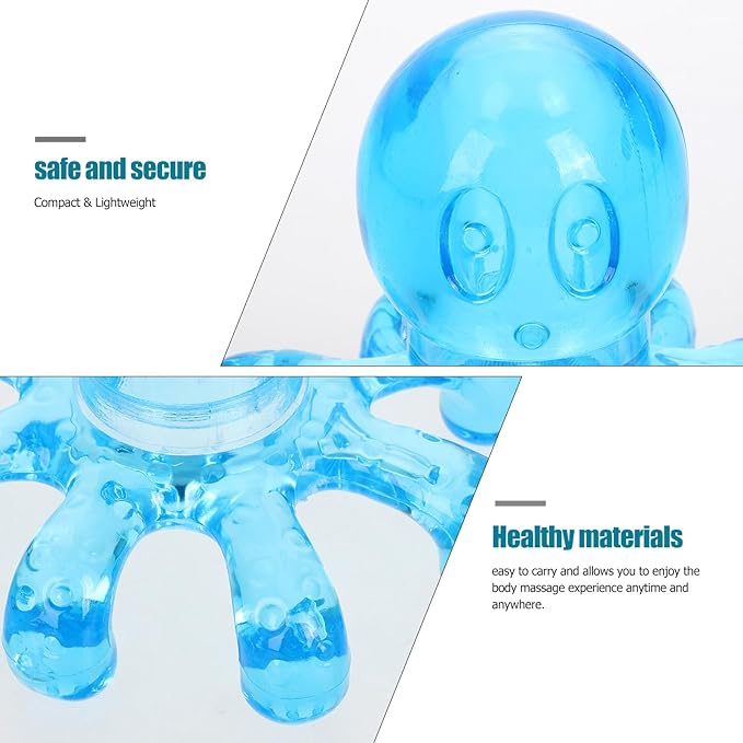 2 Pcs Portable Massager Manual Scalp Massagers Handheld Massager Octopus Handheld Massage Body Tool Octopus Head Massage Massagers for Neck Head Massager Hair Ball Head Elder