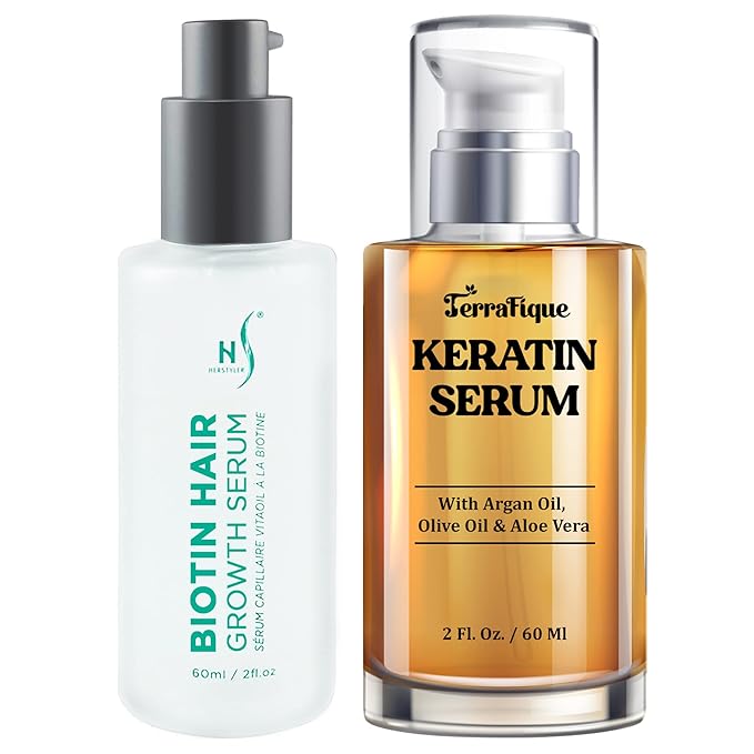 Keratin Hair Serum - Herstyler Biotin Hair Serum Set