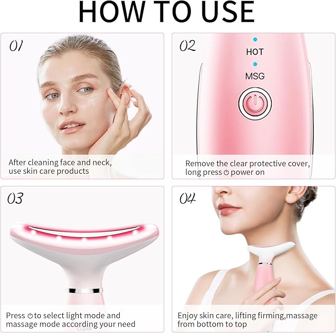 Face Neck Tool for Skin Care,3 in 1 Portable Face Neck Beauty Device for Skin Massager