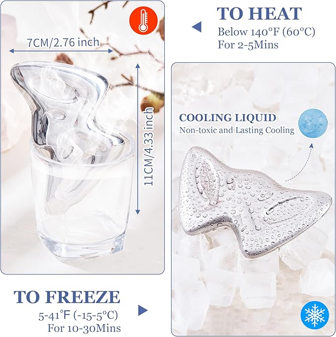 Gua Sha Cooling Facial Tool, Stainless Steel Massage Tool, Scraper Tool for Soft Tissue Physical Therapy Stuff, Guasha Beauty Tool for Body Eyes Neck