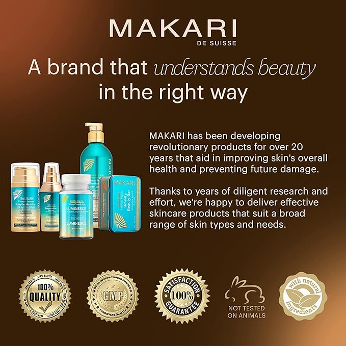 Makari Ultimate Intense Blue Crystal Skin Reviving Body Lotion 16.8 oz | Body Lotion with Glutathione & Collagen | Body Moisturizer and Body Cream with Vit C | Body Skin Care Product for Women & Men