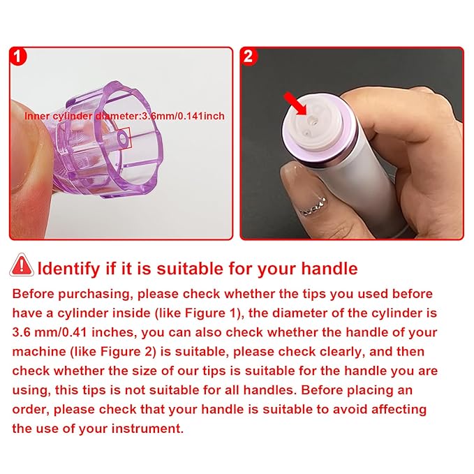 Elitzia Plastic Dermabrasion Microderma Heads Facial Aqua Peel Tips Water Peeling Caps Facial Care Skin Cleaning Tool Beauty Machine Replacement Spare Parts 8pcs Per Set （Lilac）