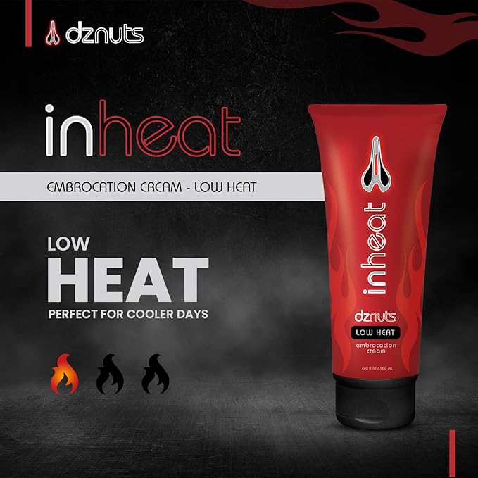 InHeat Embrocation Cream, Cold Weather Chamois Cream, Low Heat, 6.0 fl. Oz, 180ml
