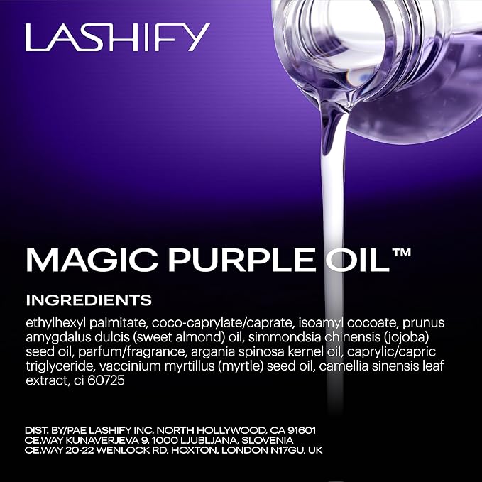 Lashify Magic Purple Oil for Face, Hair and Body - Head to Toe Body Oil