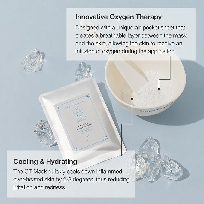 CT Mask – Premium Menthol Cooling & Calming Peel-Off Algae Mask for Face (30g x 5 Packs)