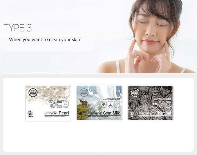 TNB Dewy Korean Essence Face Mask, Moisturizing Mask Sheet Pack, Korean Skin Care For All Skin Types (Collagen)