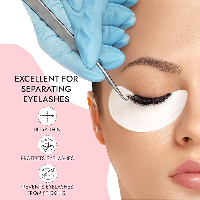 Biogel Eye Pads For Eyelash Extension, Under Eye Pads Eyelash Extension Supplies - 15 Sheets (30 Pairs)