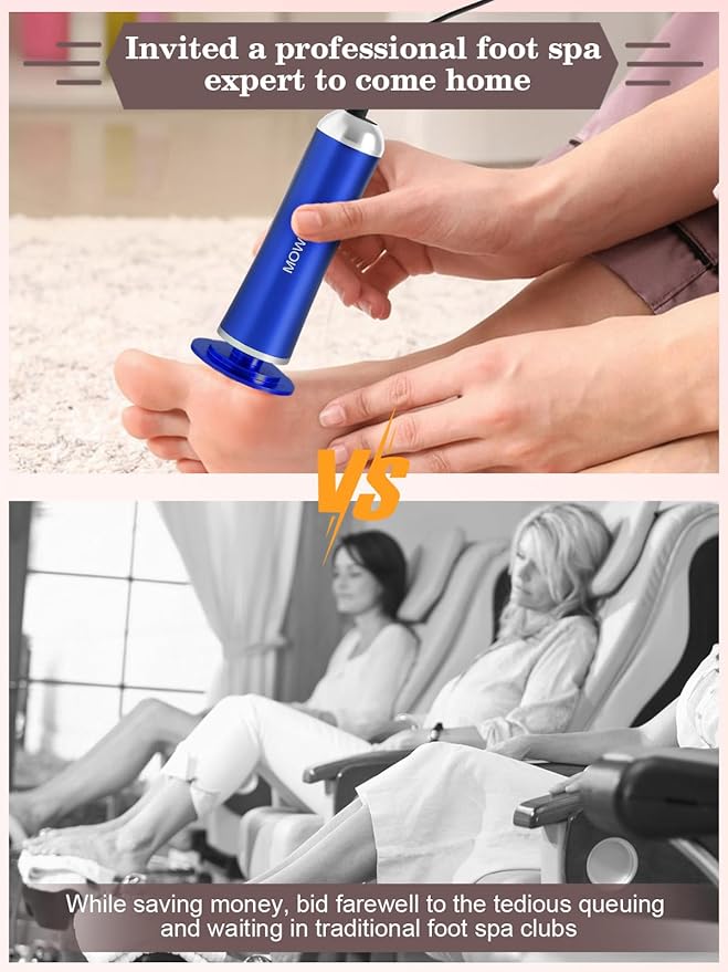 Electric Foot Callus Remover,Foot Scrubber & Callus Remover for Feet Foot Spa Pedicure Tool with 60 Grinding Discs Professional Electric Foot File Ideal for Nurses Teachers Workers