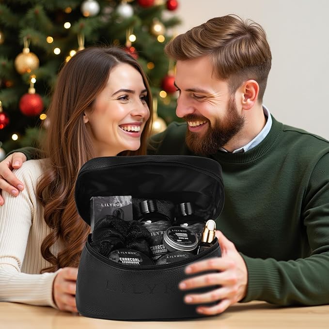 Father's Day Bath & Beard Gift for Men - 12-Piece Men’s Beard & Body Care Gift Set, Luxury Grooming Kit with Beard Wash | Christmas, Birthday Gifts for Him, All Occasion for Dad, Boyfriend, Husband