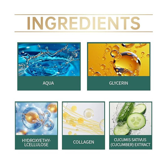 Under Eye Masks，Golden Cucumber Eye Mask 60 Tablets Set，Eye Mask for Fine Lines, Wrinkles, Dark Circles and Eye Puffiness，Suitable for Both Men and Women，5.64 OZ