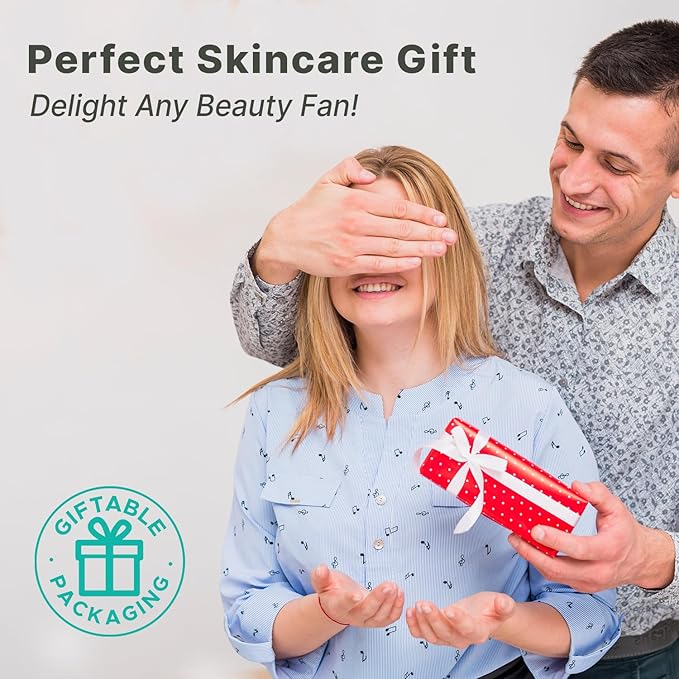 Derma Roller Microneedling Roller - Titanium 0.25mm Micro Needler for Face, Gently Exfoliates, Microneedle Tool for Beard, Scalp & Hair, Skincare Tools for Face