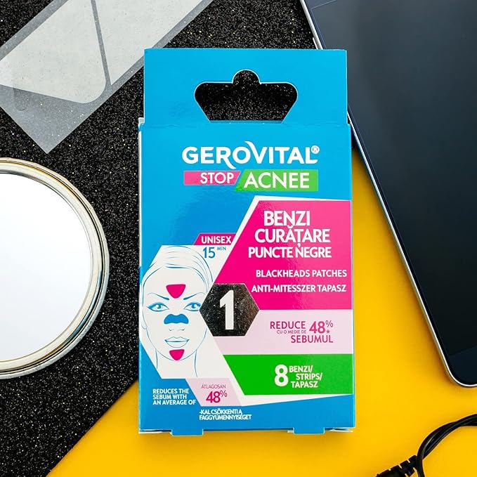 GEROVITAL STOP ACNE - Blackheads Patches (8 strips)