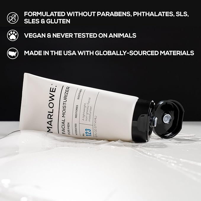 No. 123 Facial Moisturizer 6 oz, Daily Face Lotion with Aloe Vera & Green Tea Extract, Hydrates, Nourishes, Restores & Soothes, Lightweight, Non-Greasy, Fresh Aloe Citron Scent