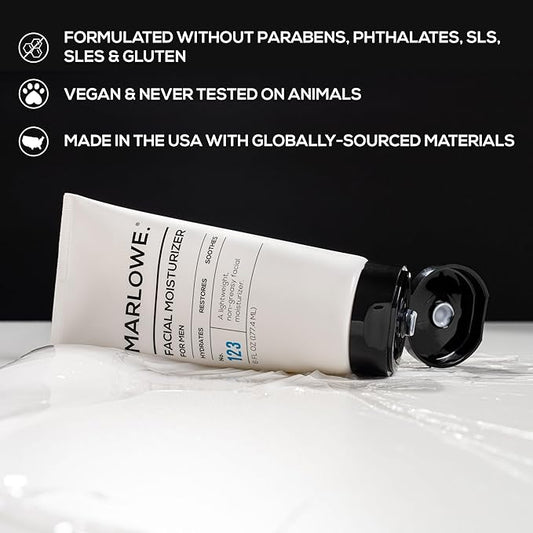 No. 123 Facial Moisturizer 6 oz, Daily Face Lotion with Aloe Vera & Green Tea Extract, Hydrates, Nourishes, Restores & Soothes, Lightweight, Non-Greasy, Fresh Aloe Citron Scent