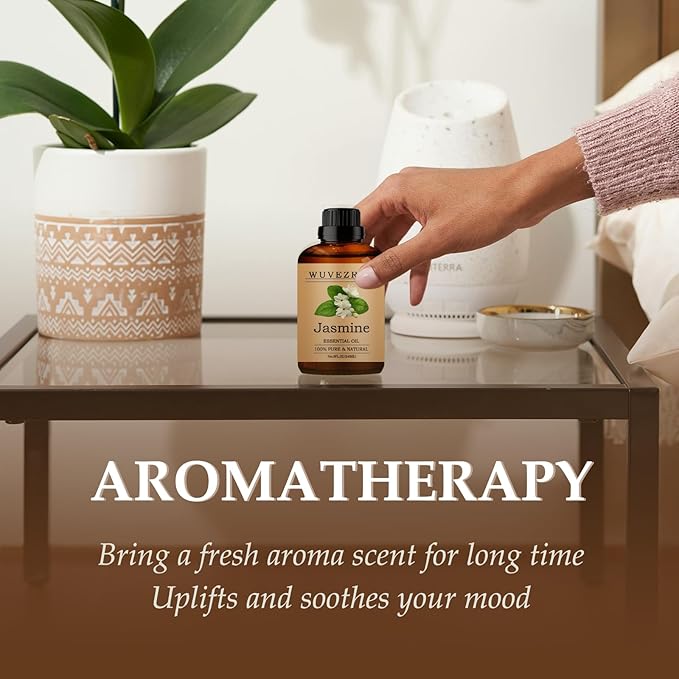 Jasmine Essential Oils 240ML, Pure Jasmine Essential Oil for Aromatherapy Diffuser - 8 Fl Oz