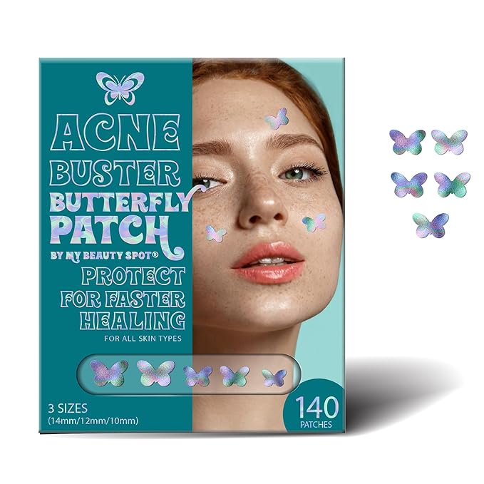 My Beauty Spot Pimple Patches Cute Acne Patches for Face (140 Patches) with Hydrocolloid, Tea Tree Extra & Salicylic Acid, Colorful Fun Designs – Pimple Patches for Face Acne Spot Treatment