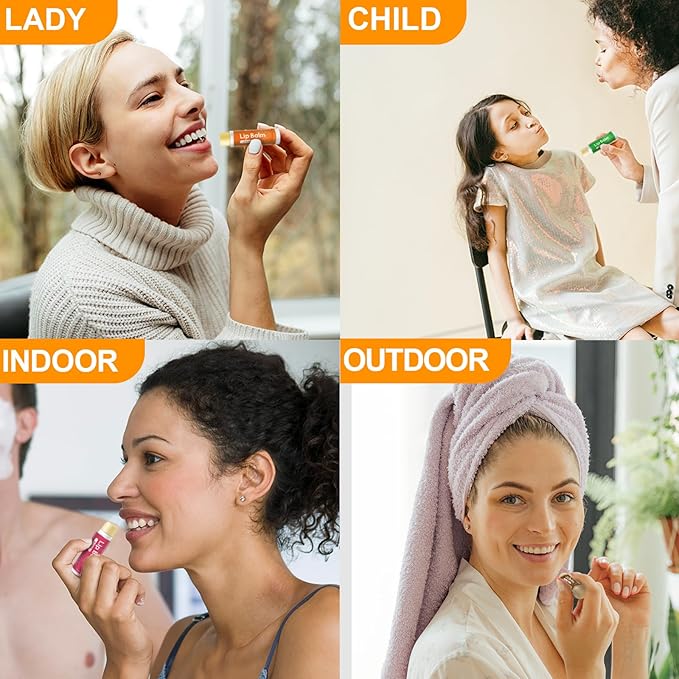 98 Pack Natural Lip Balm Bulk with Vitamin E and Coconut Oil - Moisturizing, Soothing, and Repairing Dry and cracked Lips, Mini Chap Stick Gifts for Kids Women Men - 14 Flavors - Non-GMO