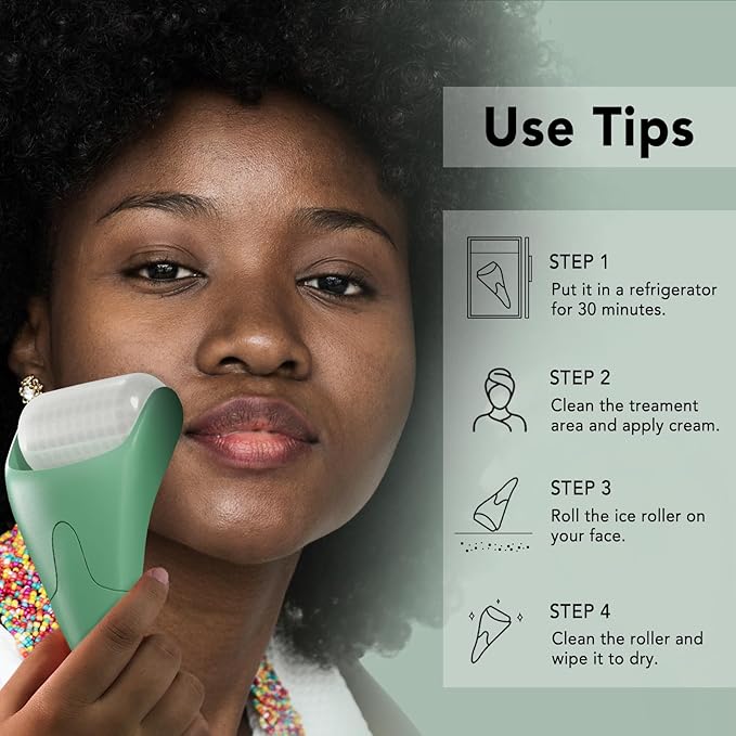 huefull Ice Face Roller Skin Care, Ice Roller for Face & Eye Puffiness Relief, Self Care Reduce Wrinkles, Face Massager Roller Gifts for Women, Skin Care Gift for Men/Woman