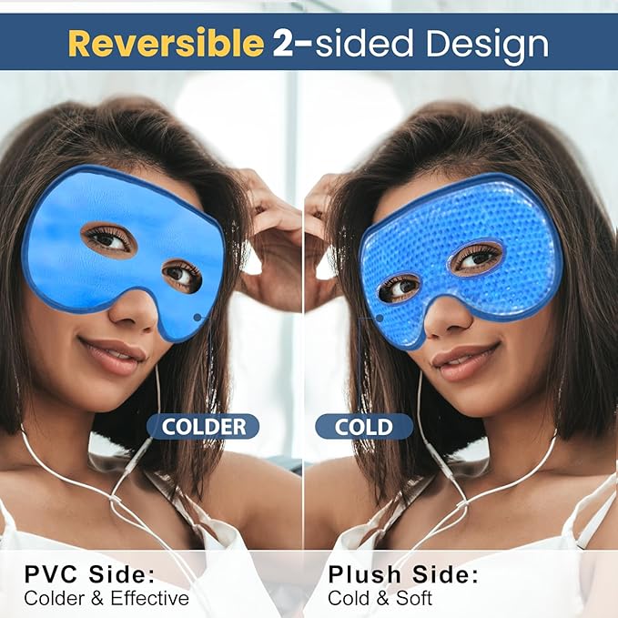 BeeVines 4 Pack Gel Eye Masks