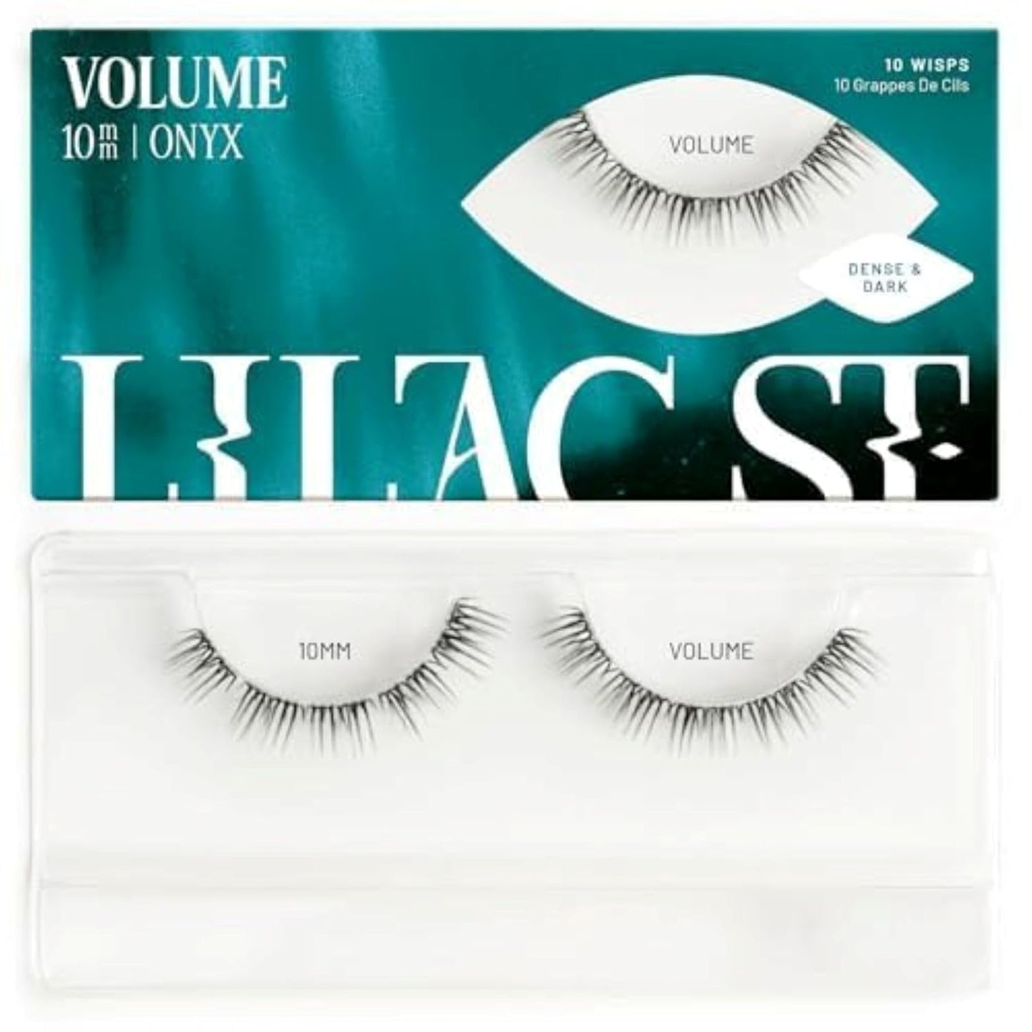 Lilac St - Volume Dramatic Faux Eyelash Clusters (10mm) - Dense & Distinctive Look - DIY Lash Extension Wisps - Lightweight & Lifelike - Lasts 10 Days - Korean Silk - Cruelty Free, Vegan - 10 Lashes