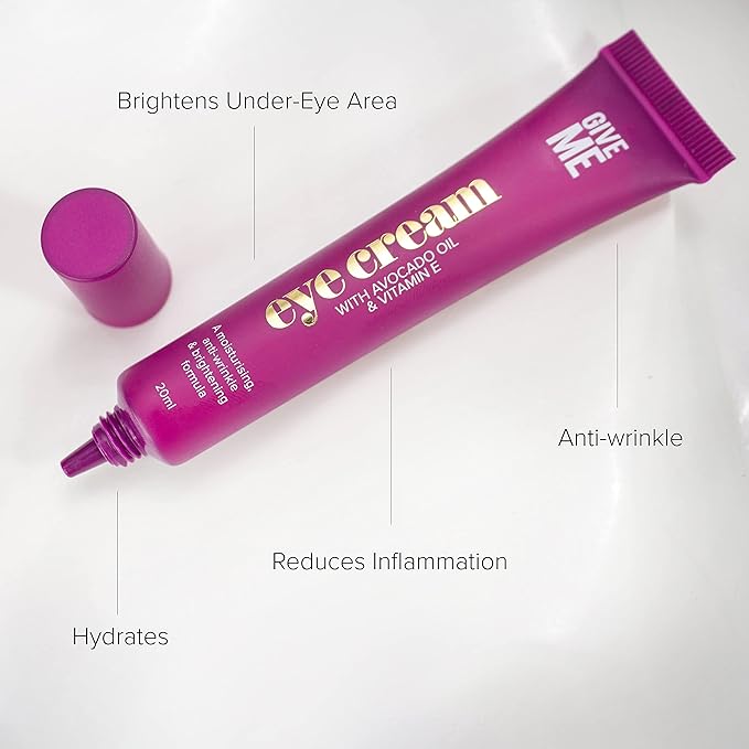 Cosmetics Eye Cream, Anti-Aging Brightening with Vitamin E, Anti-Wrinkle for Dark Circles and Puffy Eyes, Hydrates, Brightens, Reduces Inflammation