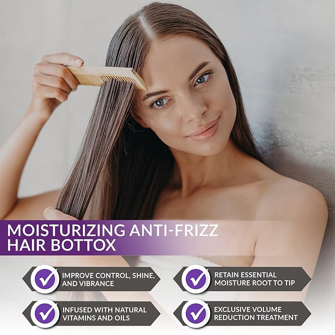 Hair Bottox Radiance Plus Volume Reductor, 900 g, Natural Thermal Mask Moisturizer with Hydrating Vitamin E, Omegas, and Nourishing Macadamia Oil, 31.75 oz.