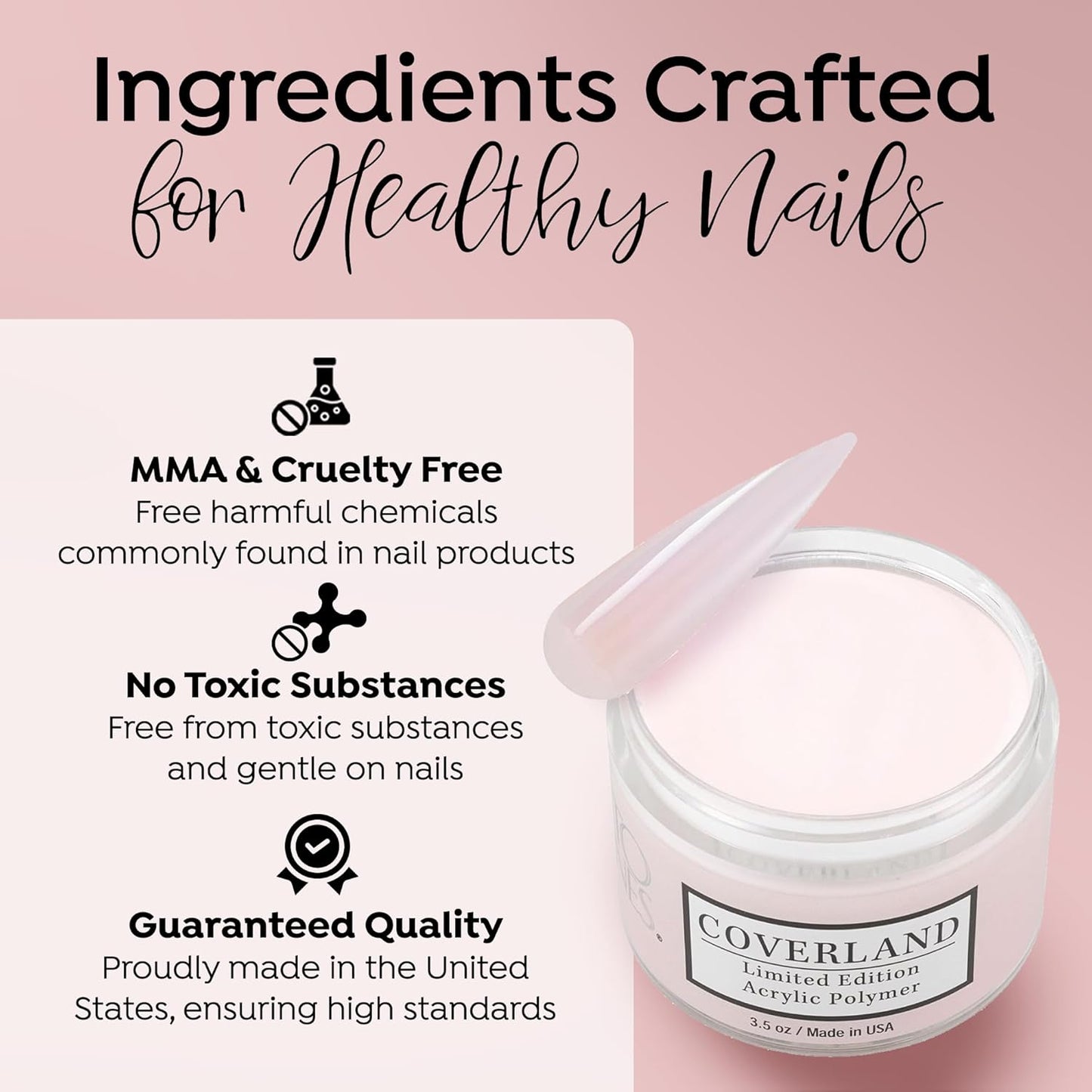 Coverland Acrylic Powder 3.5oz "Audacious" - Limited Edition