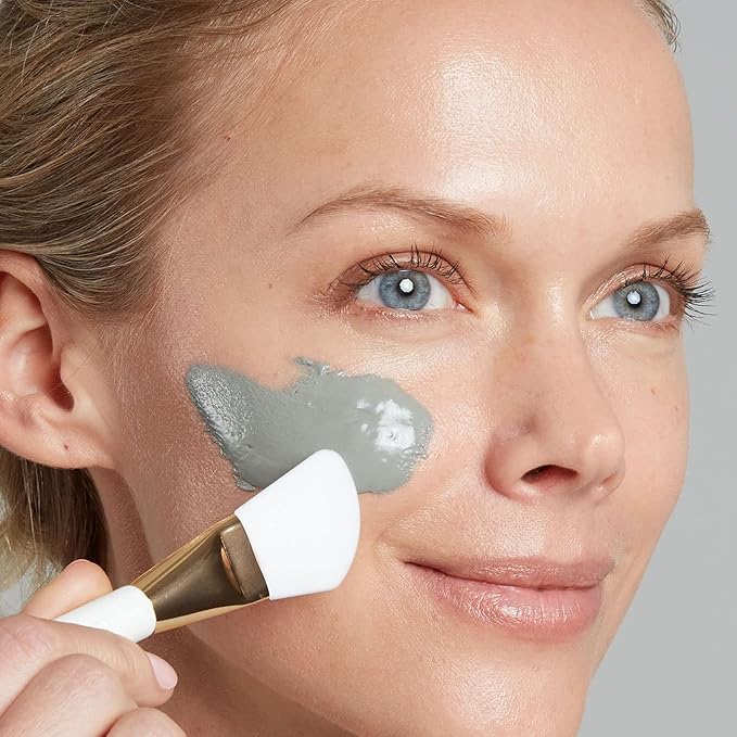 Ogee Double Mask Bundle - Indigo Dream Renewal Cream Face Moisturizer & Glacial Clay Detox Mask for Face